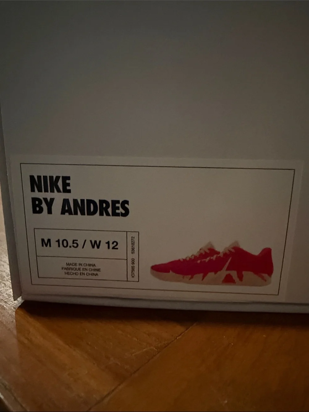 Men’s Nike by Andre Red and Purple Athletic Shoes